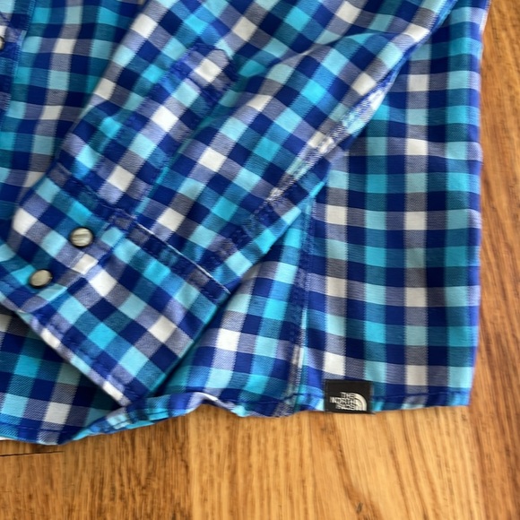 THE NORTH FACE Long Sleeve Plaid Pearl Snap Shirt, Size Large - Picture 5 of 12